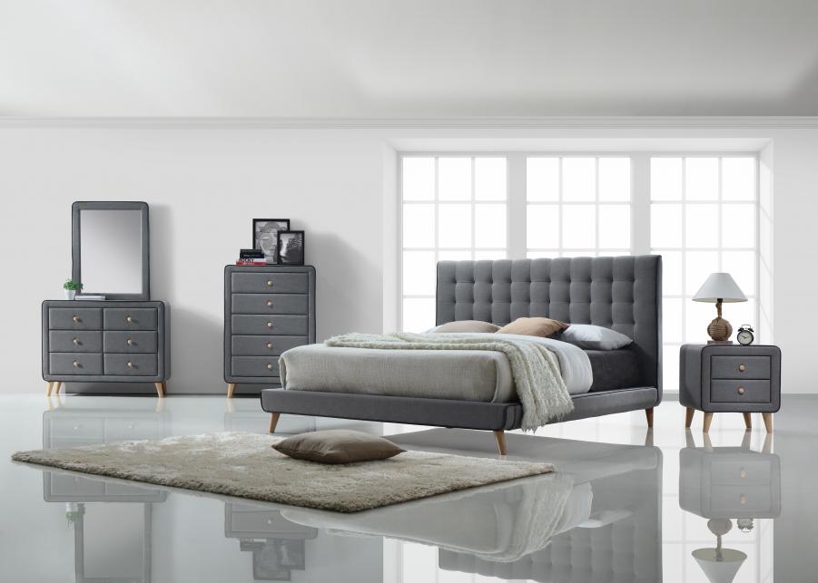 The Artisan Bed Company Oslo Grey Fabric Bed