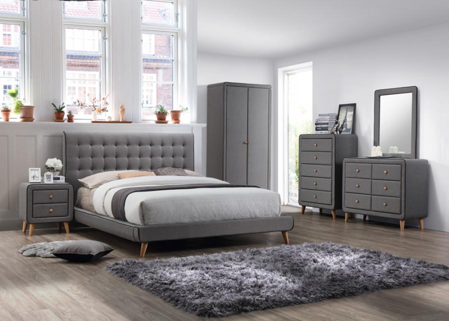 The Artisan Bed Company Oslo Grey Fabric Bed