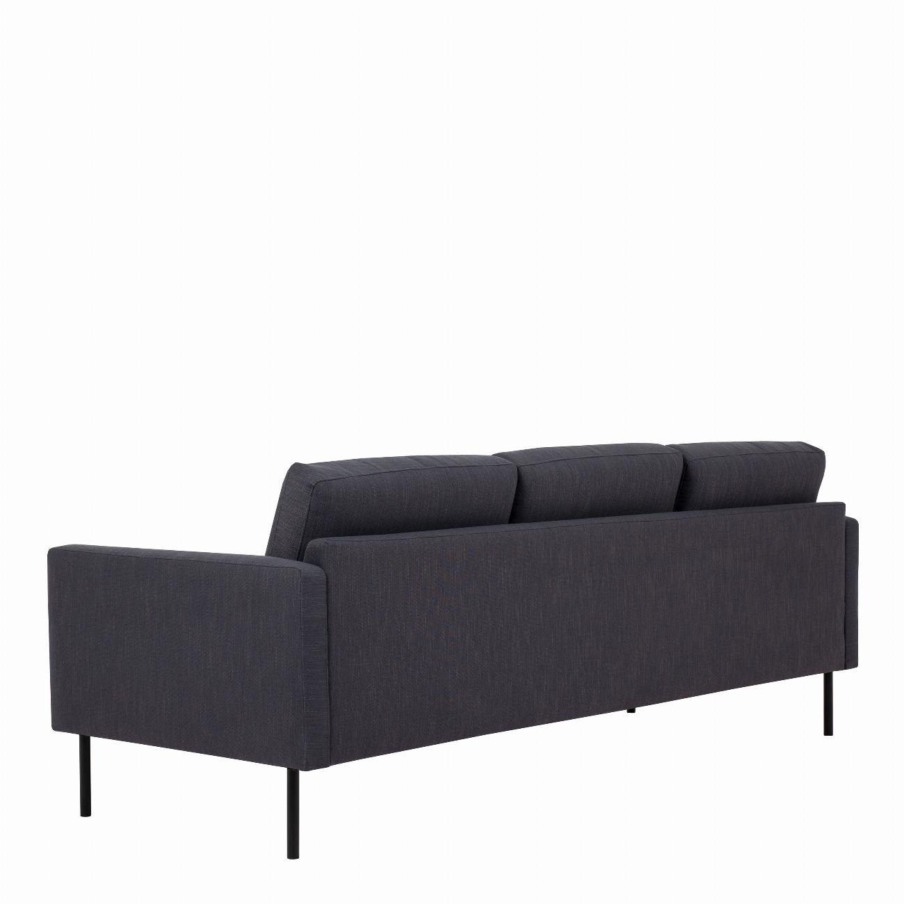 Larvik 3 Seater Sofa - Antracit, Black Legs