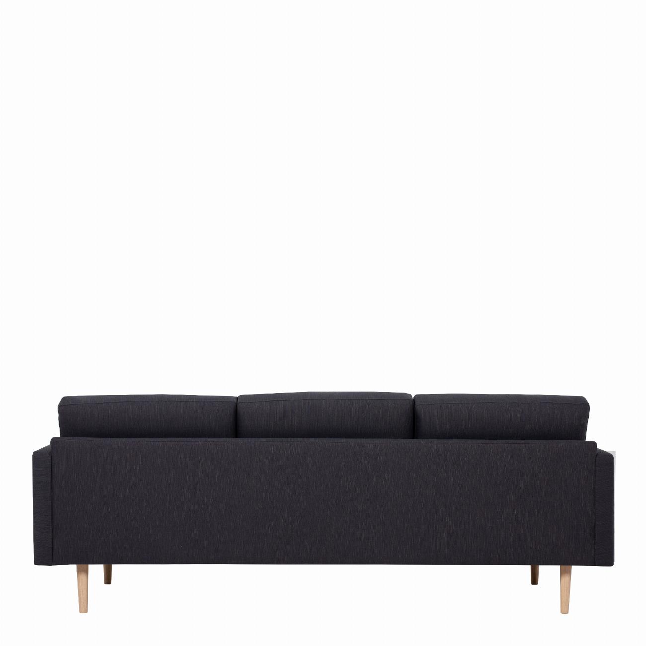 Larvik 3 Seater Sofa - Antracit, Oak Legs