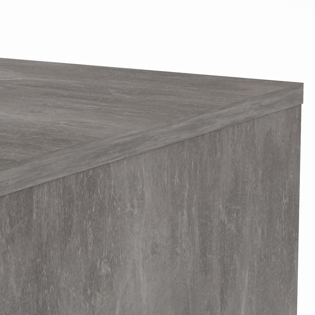 Naia Sideboard - 4 Drawers 2 Doors in Concrete and White High Gloss