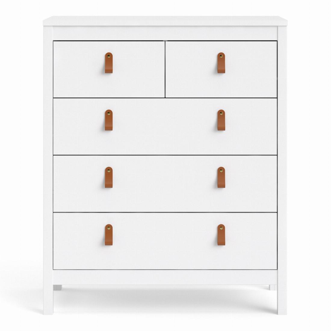 Barcelona Chest 3+2 drawers in White