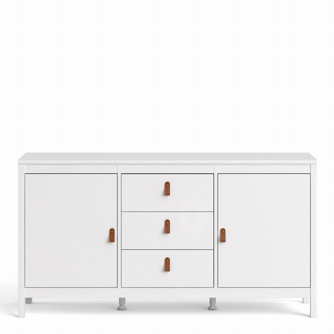 Barcelona Sideboard 2 doors + 3 drawers in White