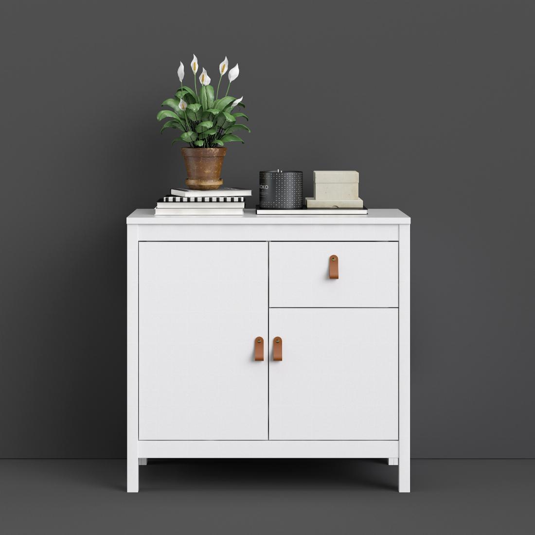 Barcelona Sideboard 2 doors + 1 drawer in White