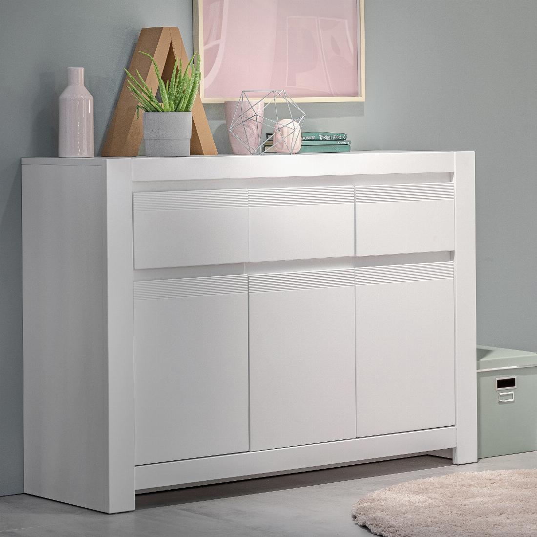 Novi 3 Door 3 Drawer Cabinet