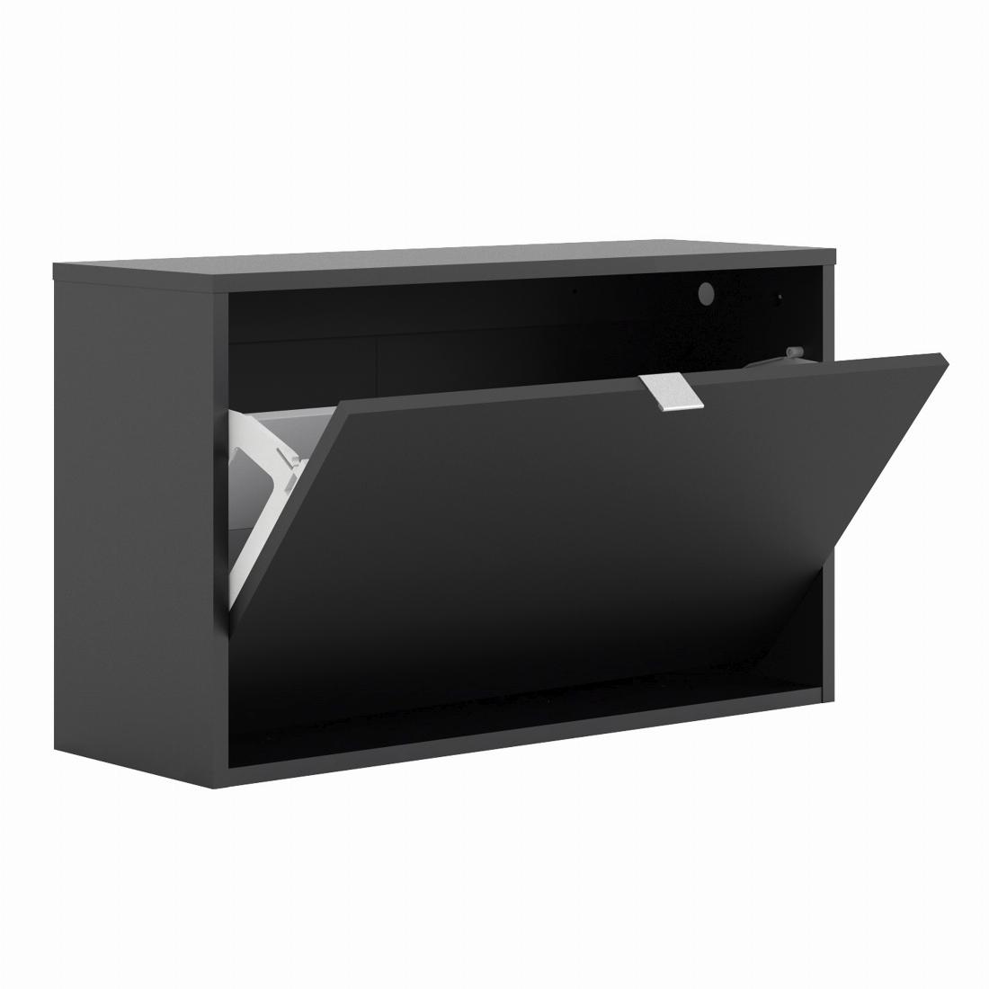 Shoe cabinet  w. 1 tilting door and 2 layers