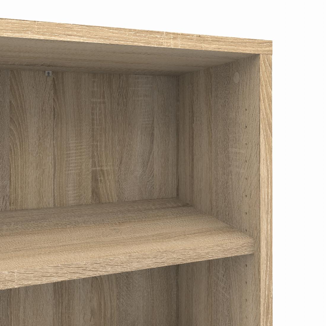 Prima Bookcase 3 Shelves With 2 Drawers And 2 Doors In Oak