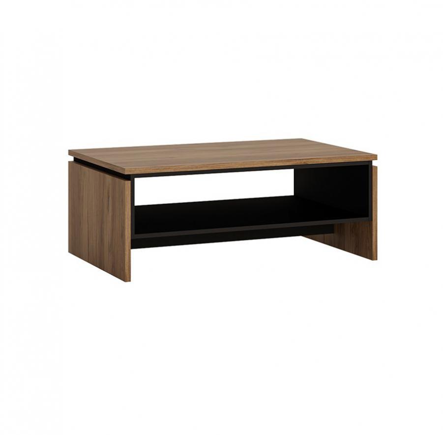 Brolo Coffee Table With the walnut and dark panel finish