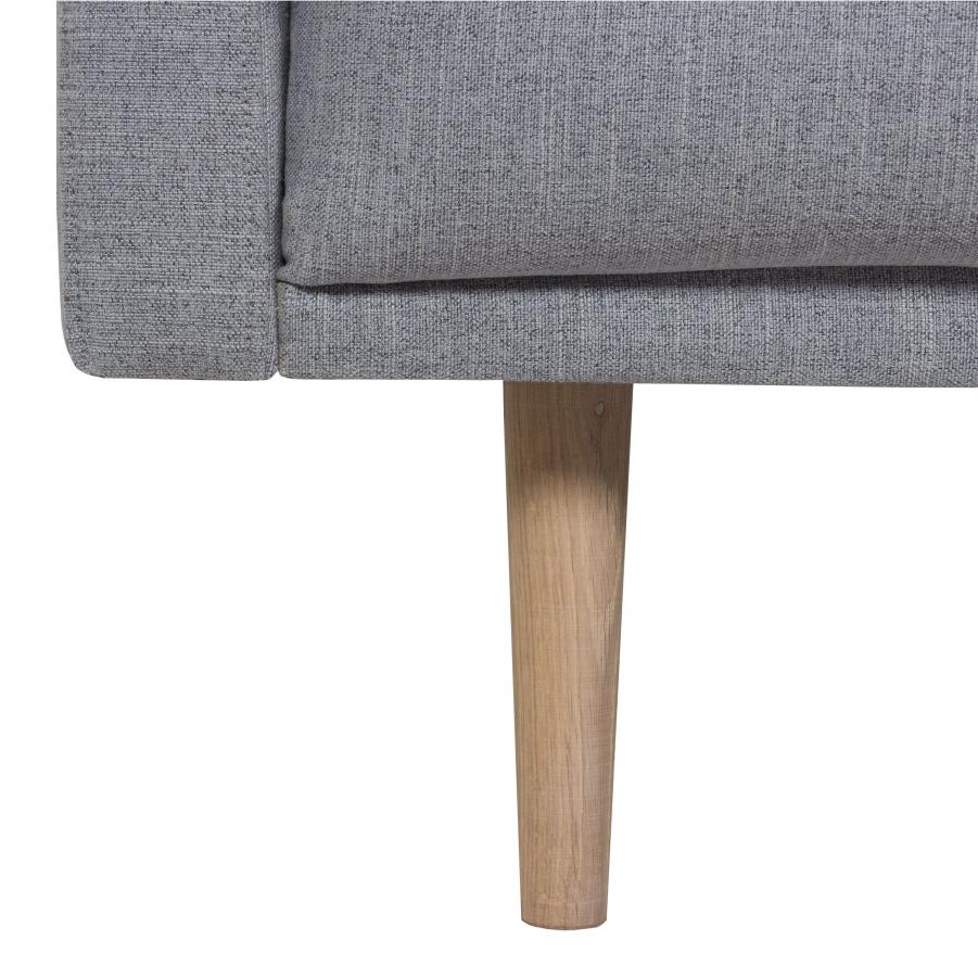 Larvik 2 and half Seater Sofa Grey Oak Legs