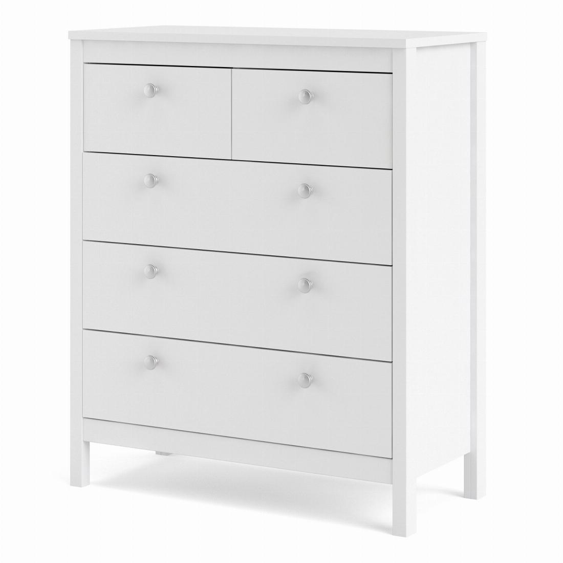 Madrid Chest 3+2 drawers in White