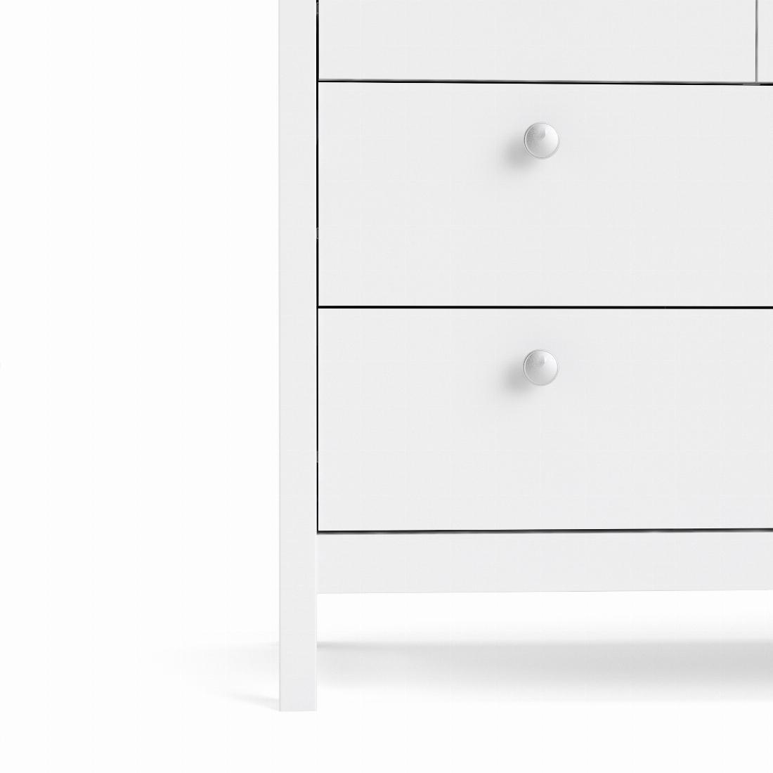 Madrid Double dresser 4+4 drawers in White