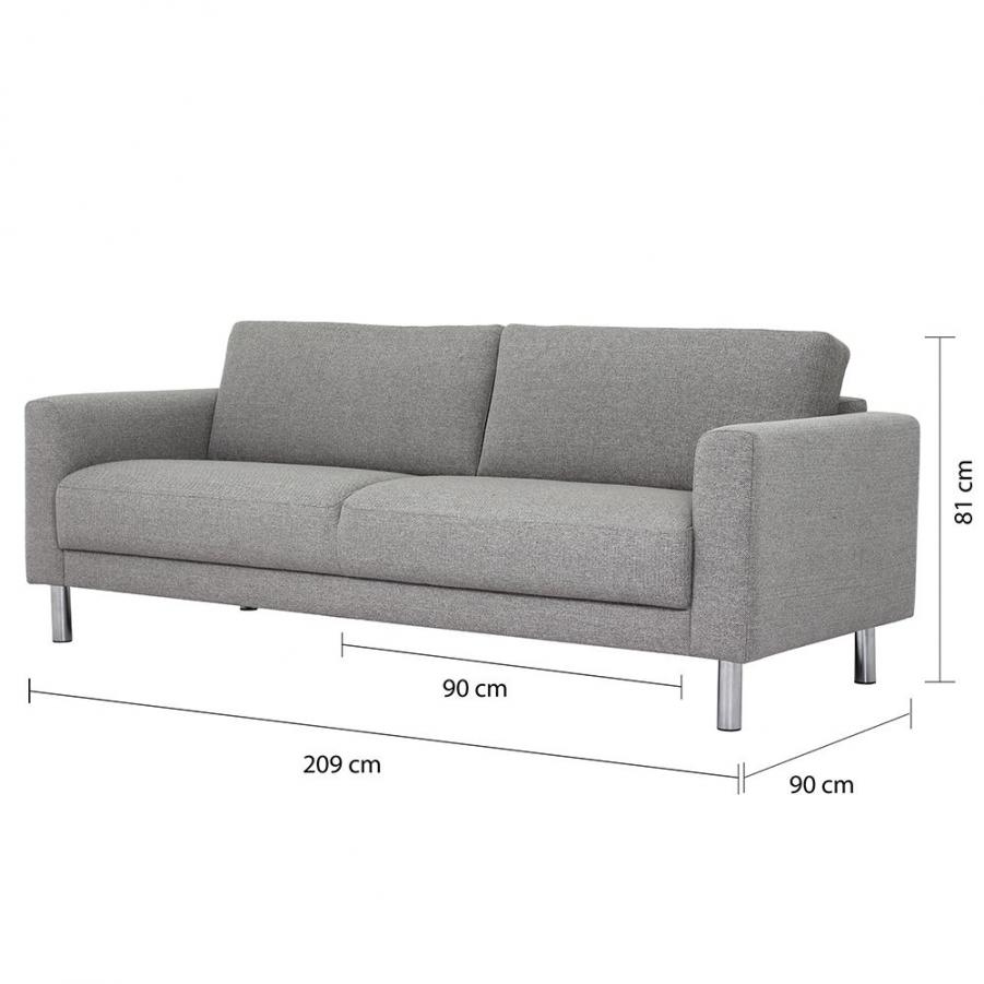 Cleveland 3Seater Sofa in Nova Light Grey