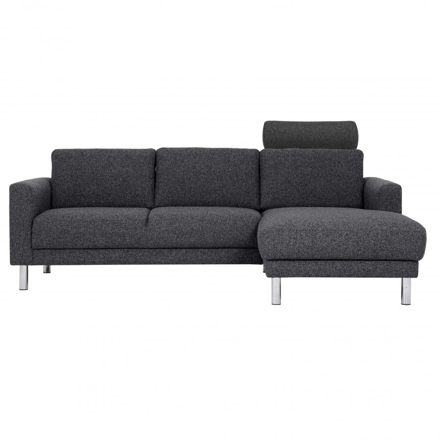 Cleveland Chaiselongue Sofa LH in Nova Antracit