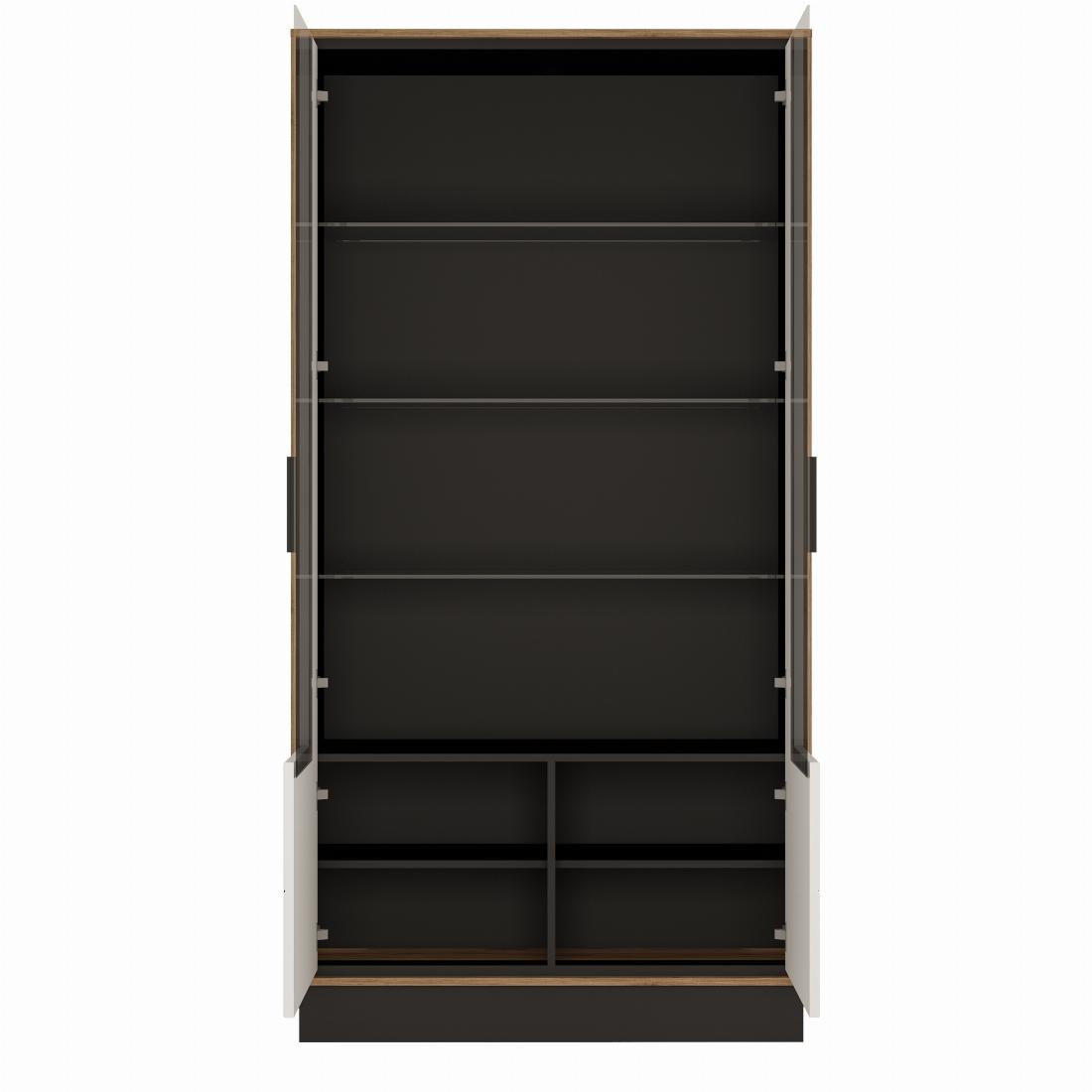 Brolo Tall wide glazed display cabinet