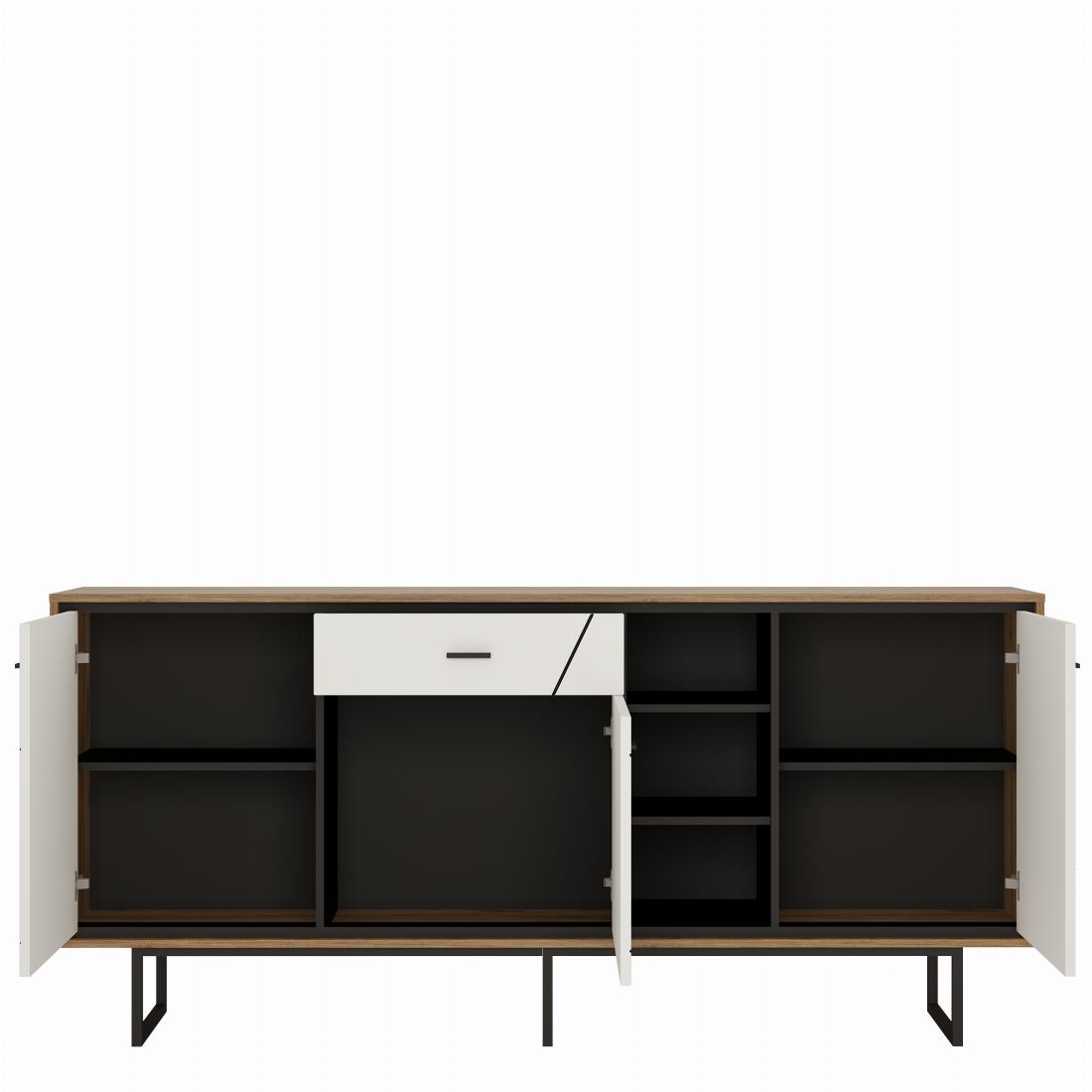 Brolo 3 door 1 drawer wide sideboard