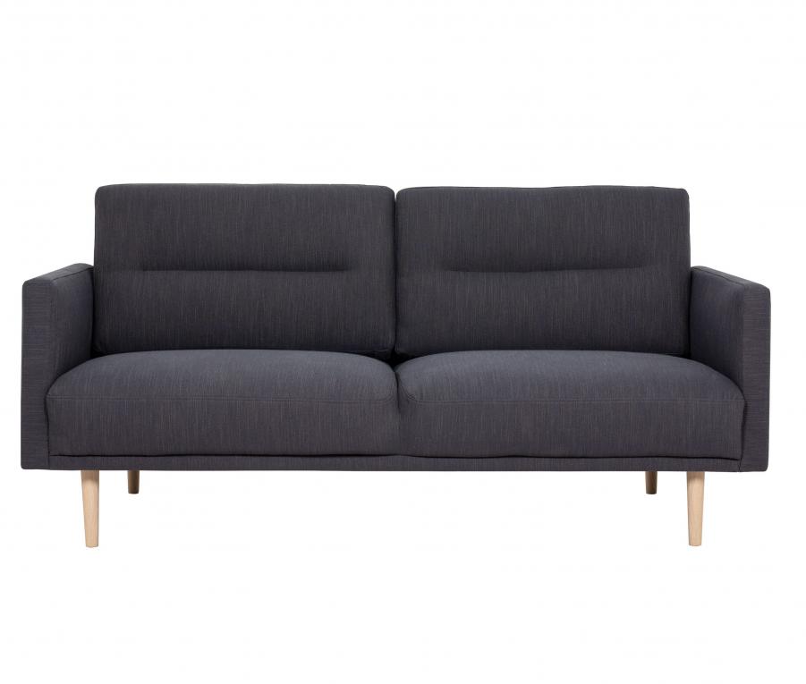 Larvik 2 and half Seater Sofa Antracit Oak Legs