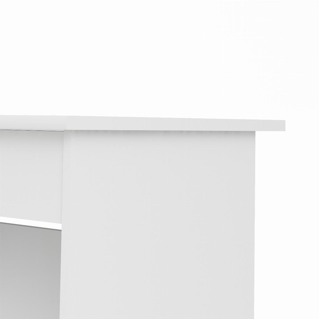 Function Plus Desk (3+1) handle free Drawer in White