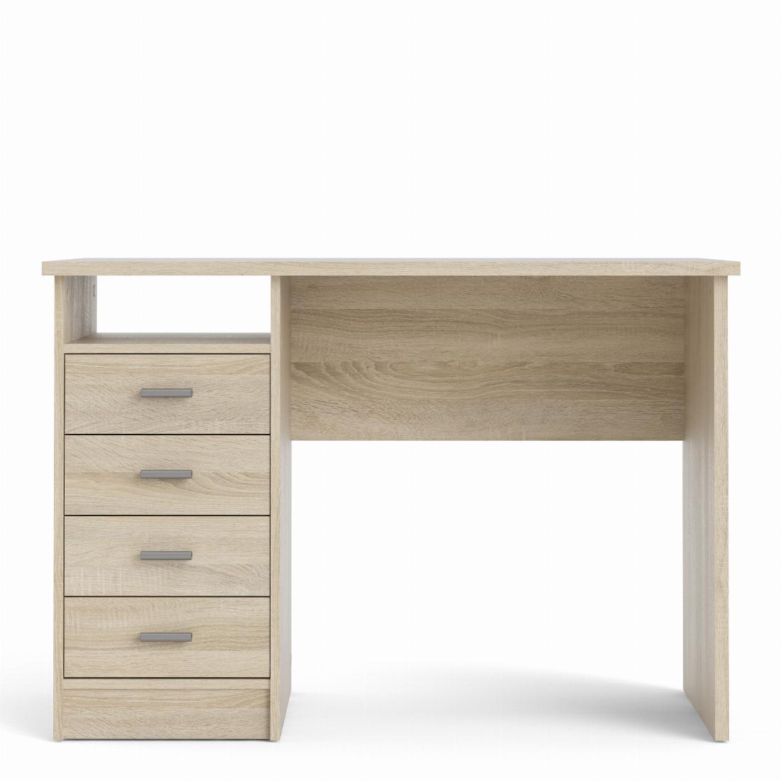 Function Plus 4 Drawer Desk in Oak