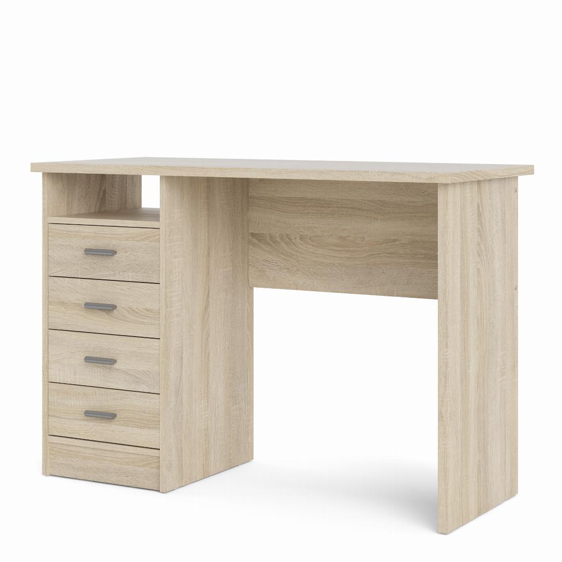 Function Plus 4 Drawer Desk in Oak