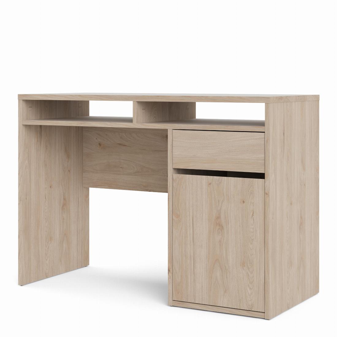 Function Plus Desk 1 Door 1 Drawer in Jackson Hickory Oak