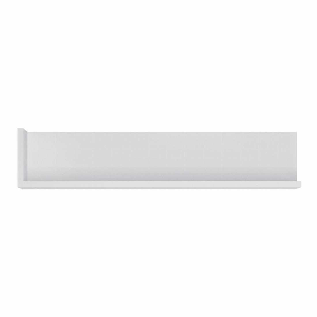 Lyon 120cm wall shelf in White and High Gloss