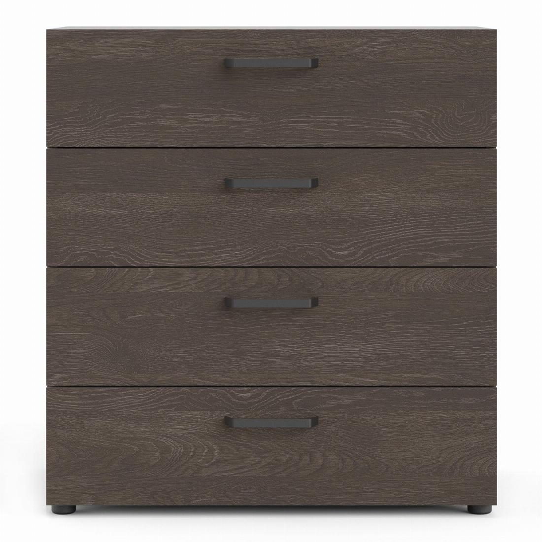 Dallas chest 4 drawers Rovere Gessato Dark Oak