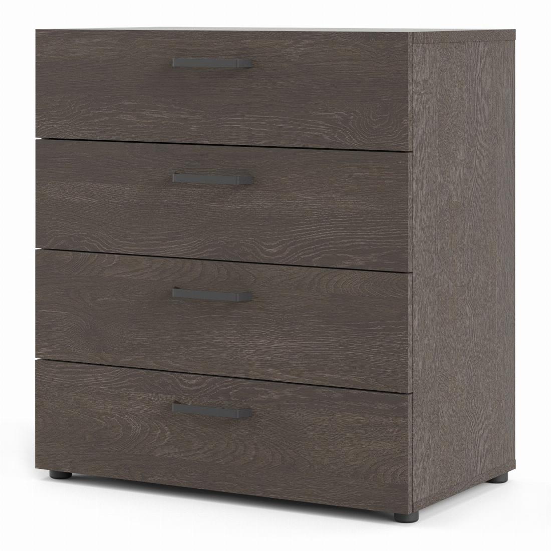 Dallas chest 4 drawers Rovere Gessato Dark Oak