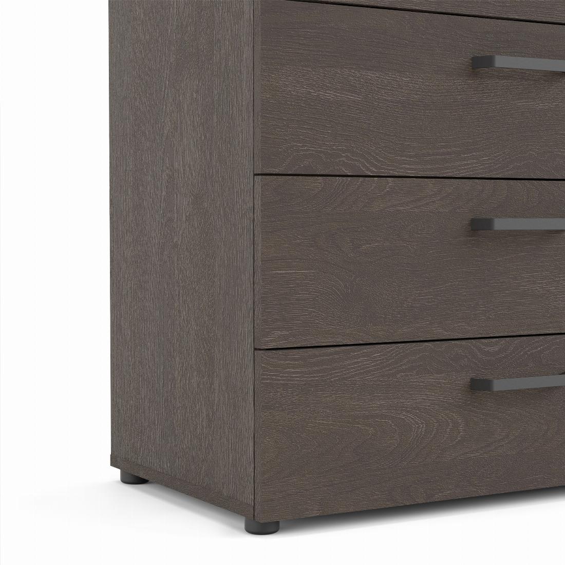 Dallas chest 4 drawers Rovere Gessato Dark Oak