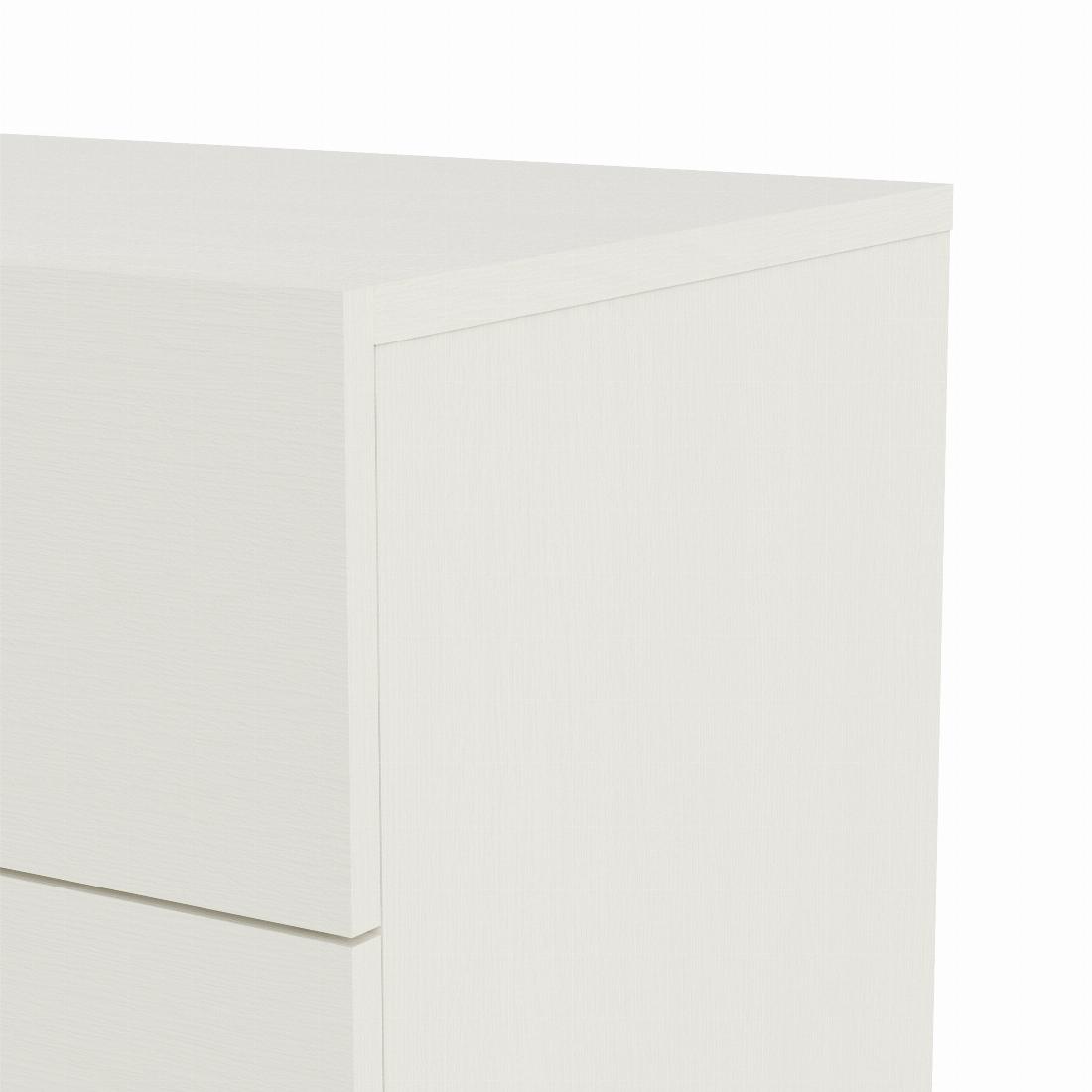 Pepe Wide Chest of 8 Drawers (4+4) in White Woodgrain