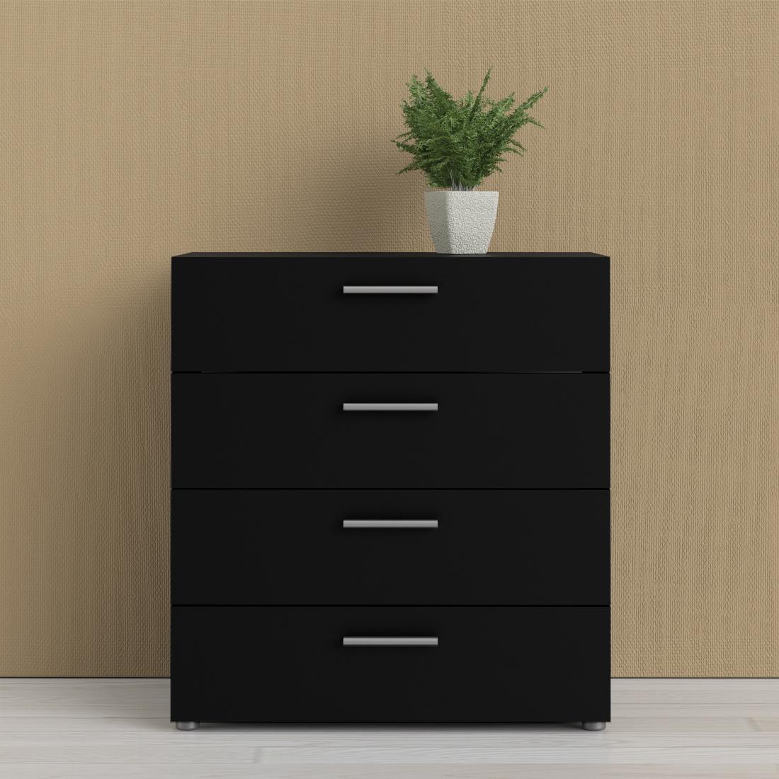 Pepe Chest of 4 Drawers in Black