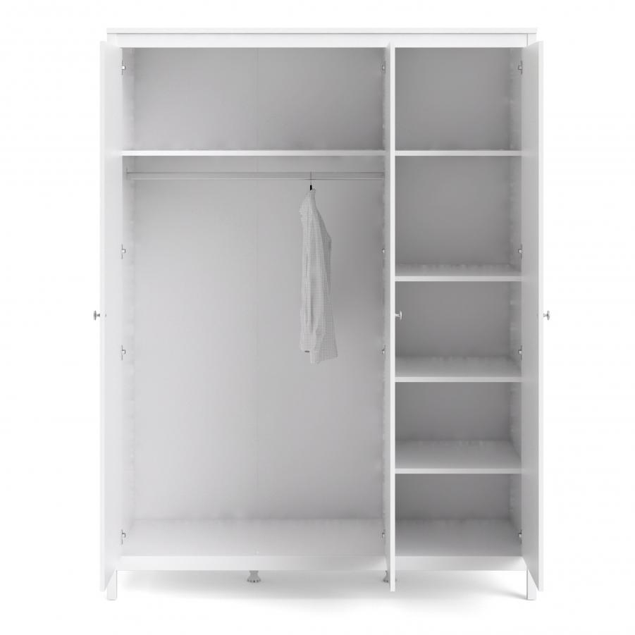 Madrid Wardrobe with 3 doors in White