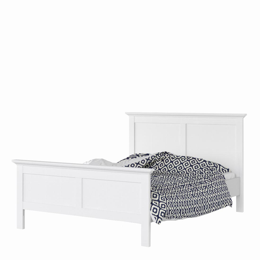 Paris Double Bed 140 x 200 in White