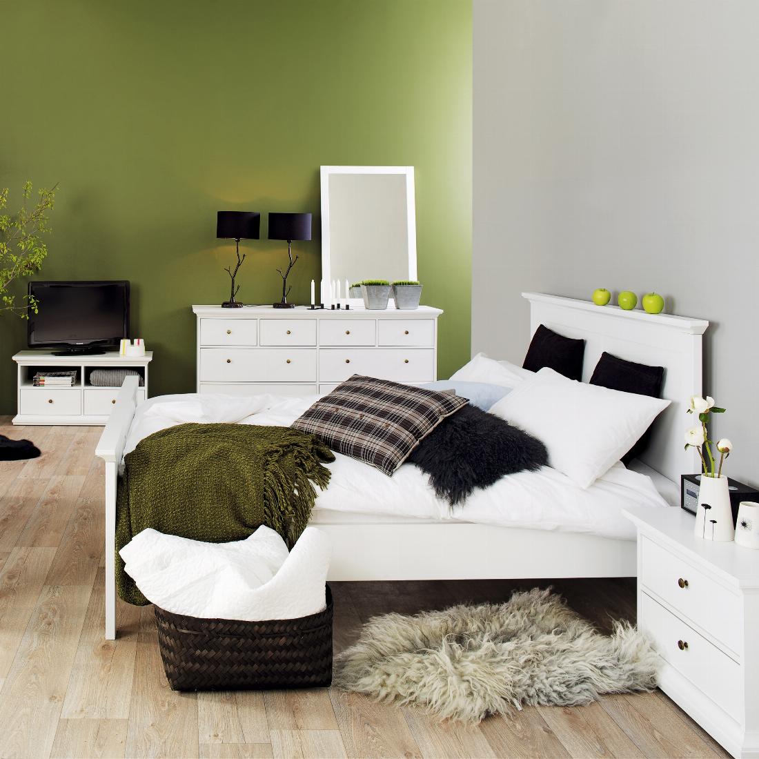 Paris Double Bed 140 x 200 in White