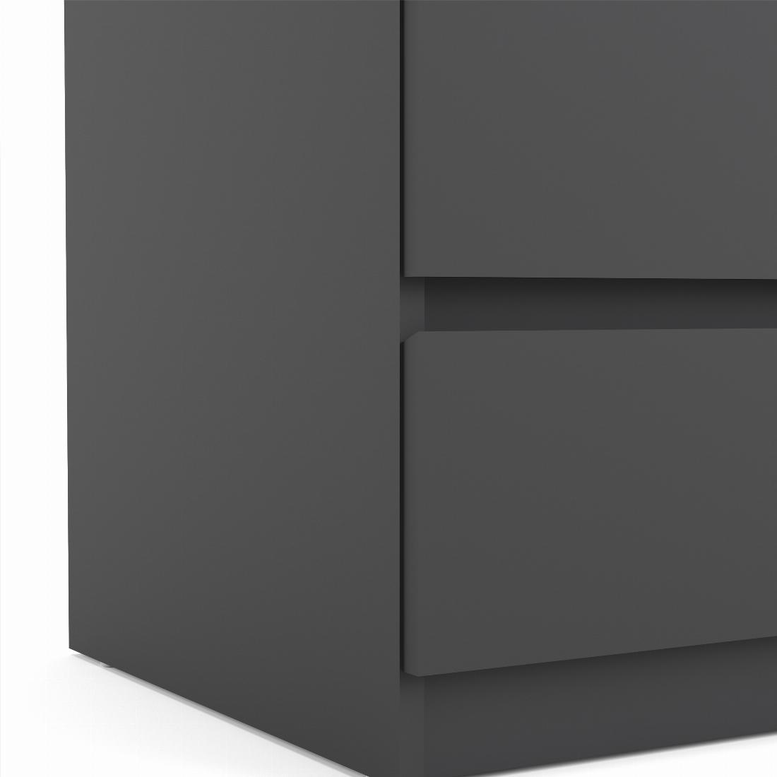 Naia Chest of 3 Drawers in Black Matt