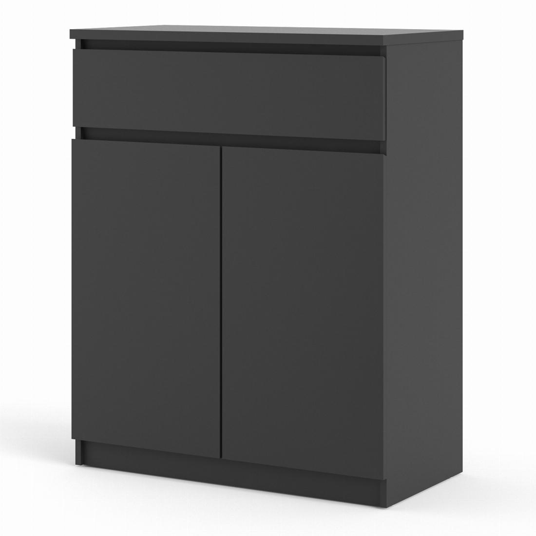 Naia Sideboard 1 Drawer 2 Doors in Black Matt