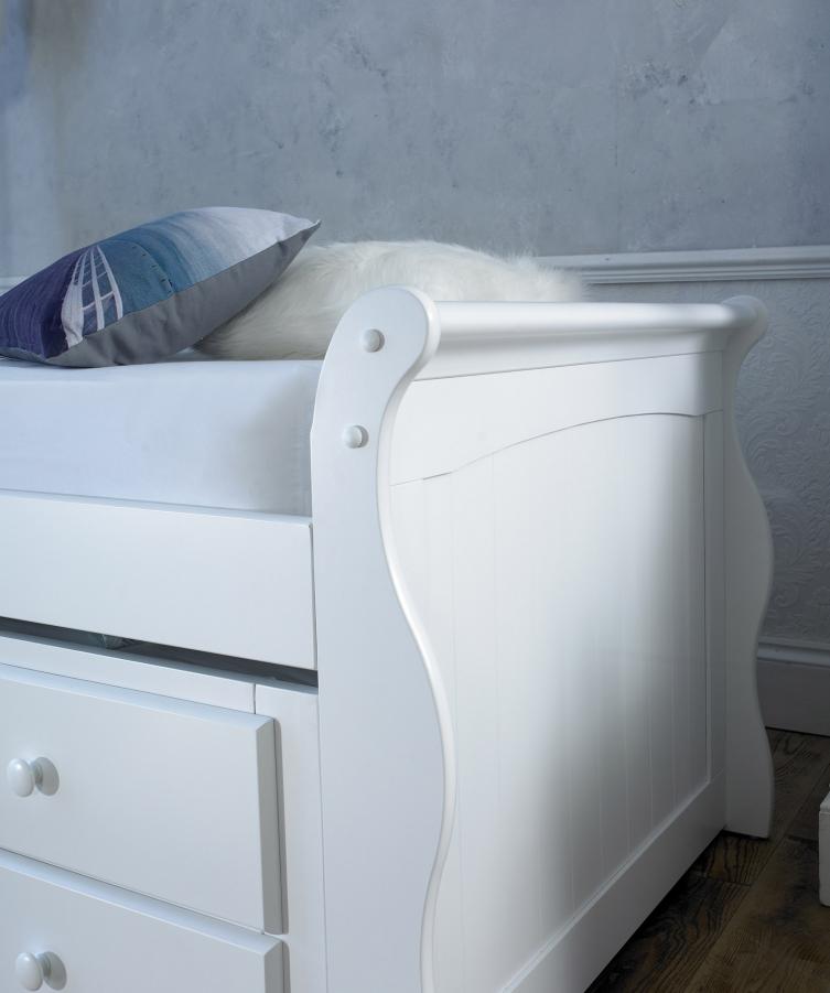 The Artisan Bed Company White Captain Guest Bed