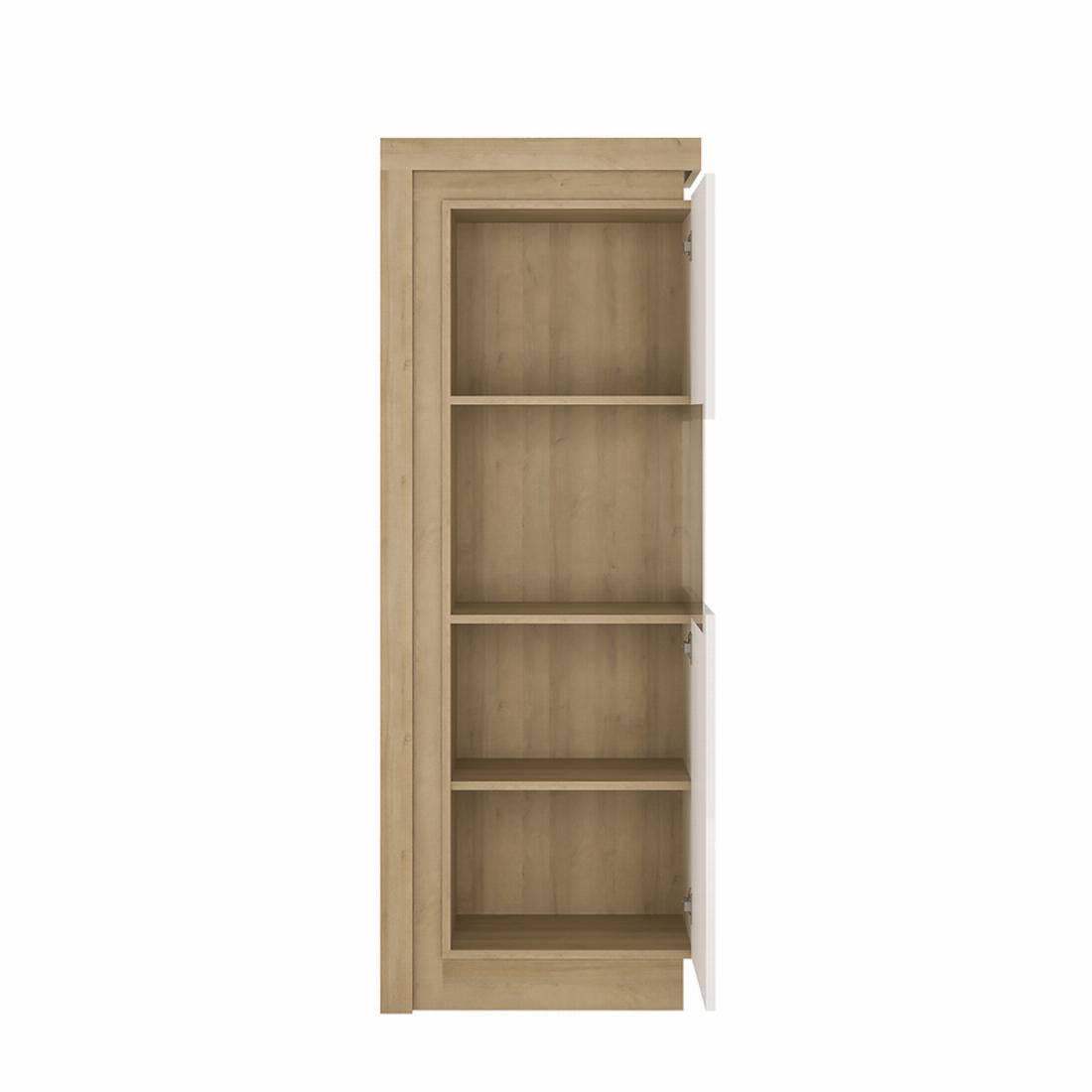 Lyon Narrow display cabinet RHD 1641cm high including LED lighting