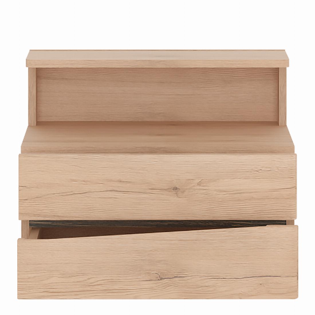 Kensington 2 Drawer Bedside Cabinet RH Drawer wall fixing