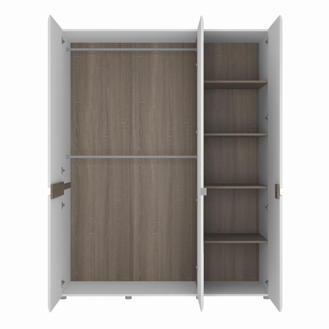 Chelsea 3 Door Wardrobe with mirror and Internal shelving