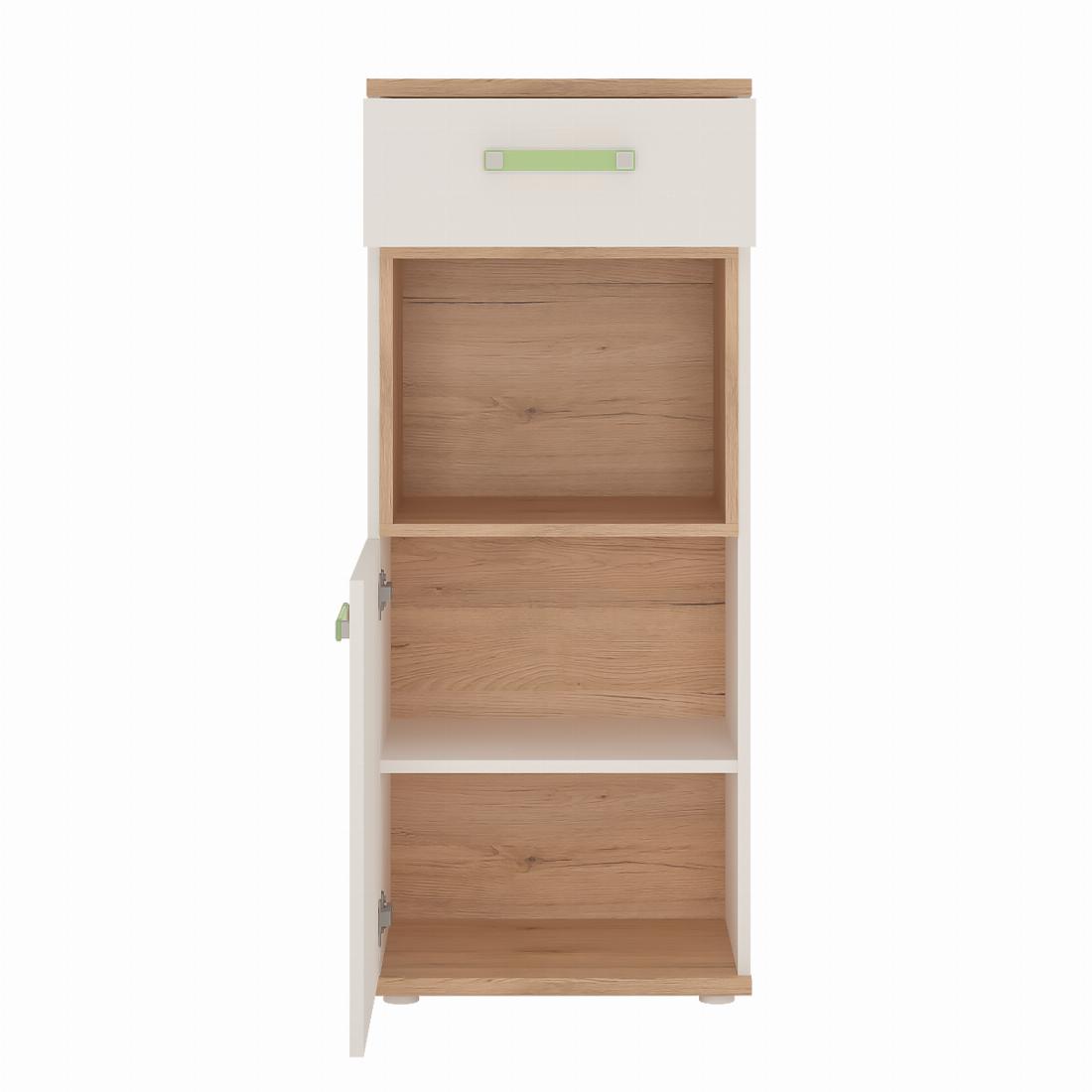 4Kids 1 Door 1 Drawer Narrow Cabinet