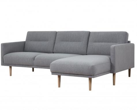 Larvik Chaiselongue Sofa RH Grey Oak Legs