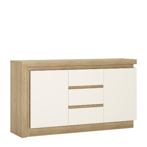 Lyon 2 door 3 drawer sideboard including LED lighting