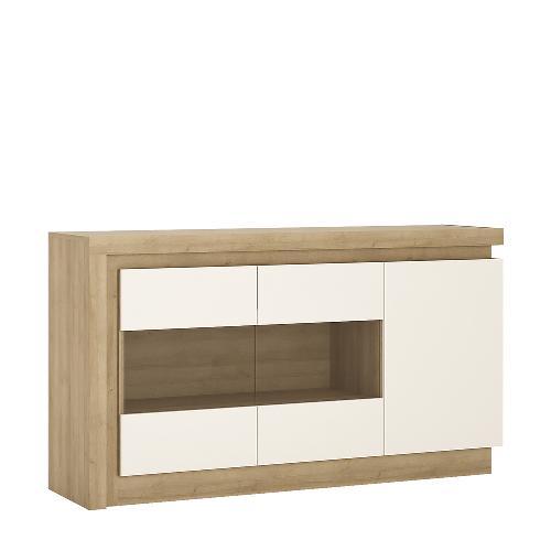 Lyon 3 door glazed sideboard including LED lighting